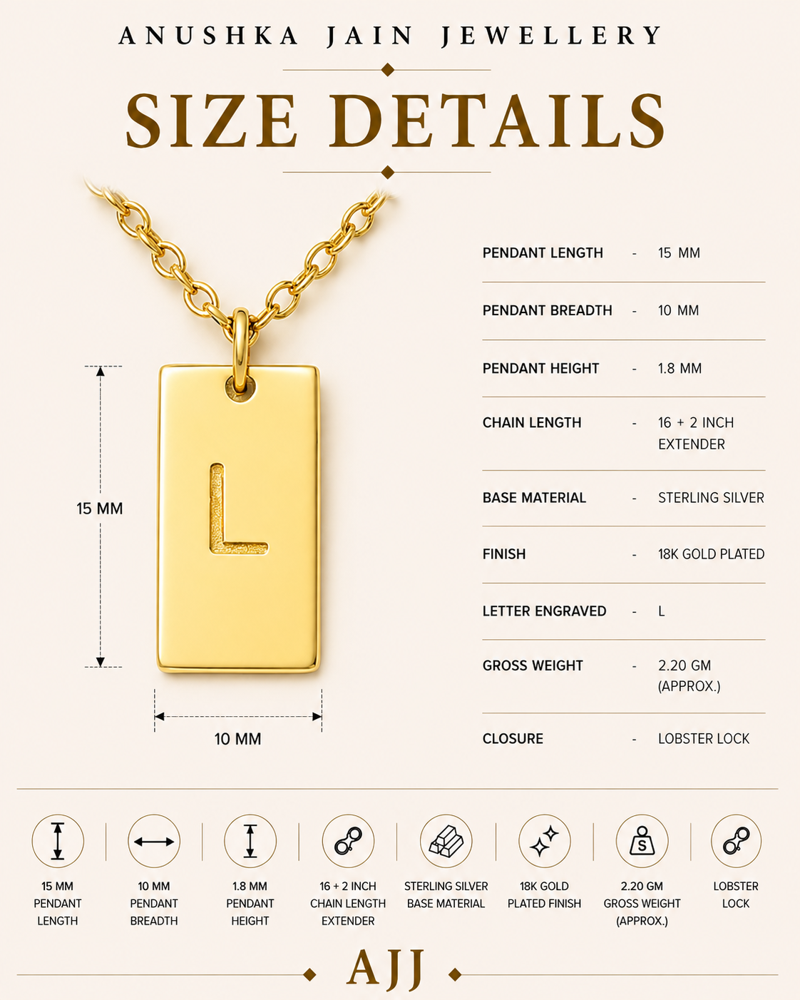 Engraved Bar Necklace