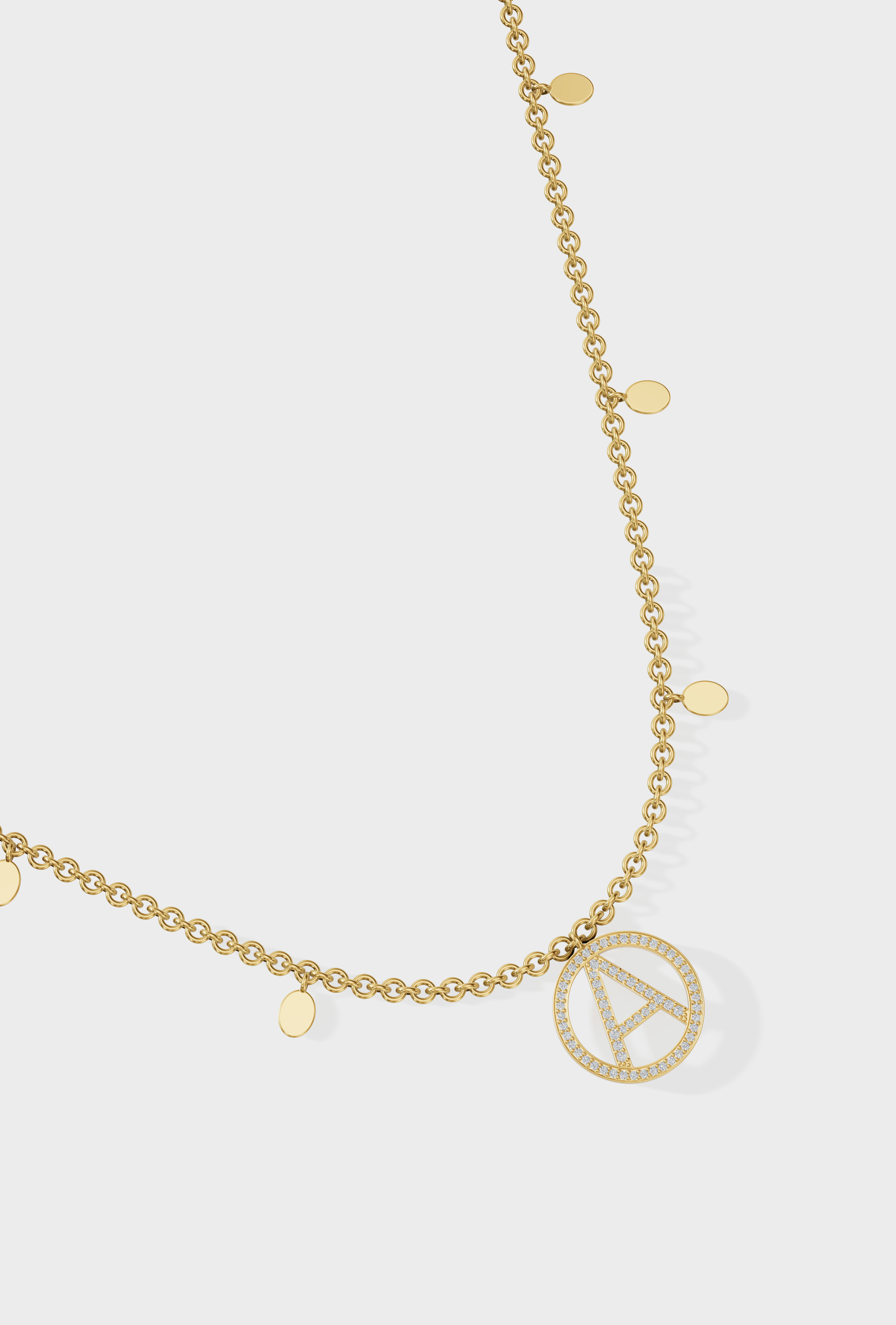 Ruhaanika Dhawan in Initial Fame Necklace
