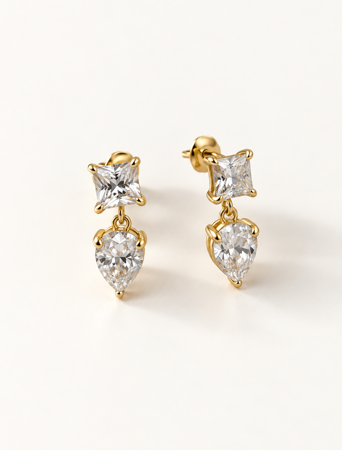 Princess Pear Drop Stud