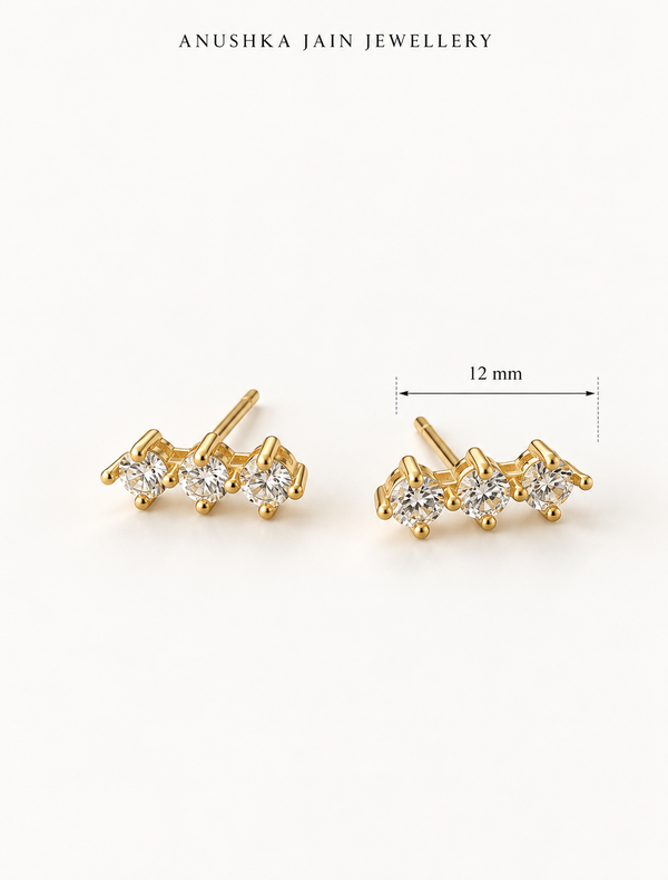 Trio Princess Line Stud