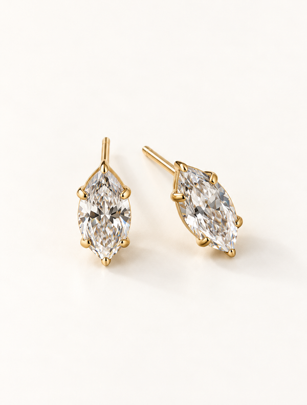 Marquise Solitaire Stud
