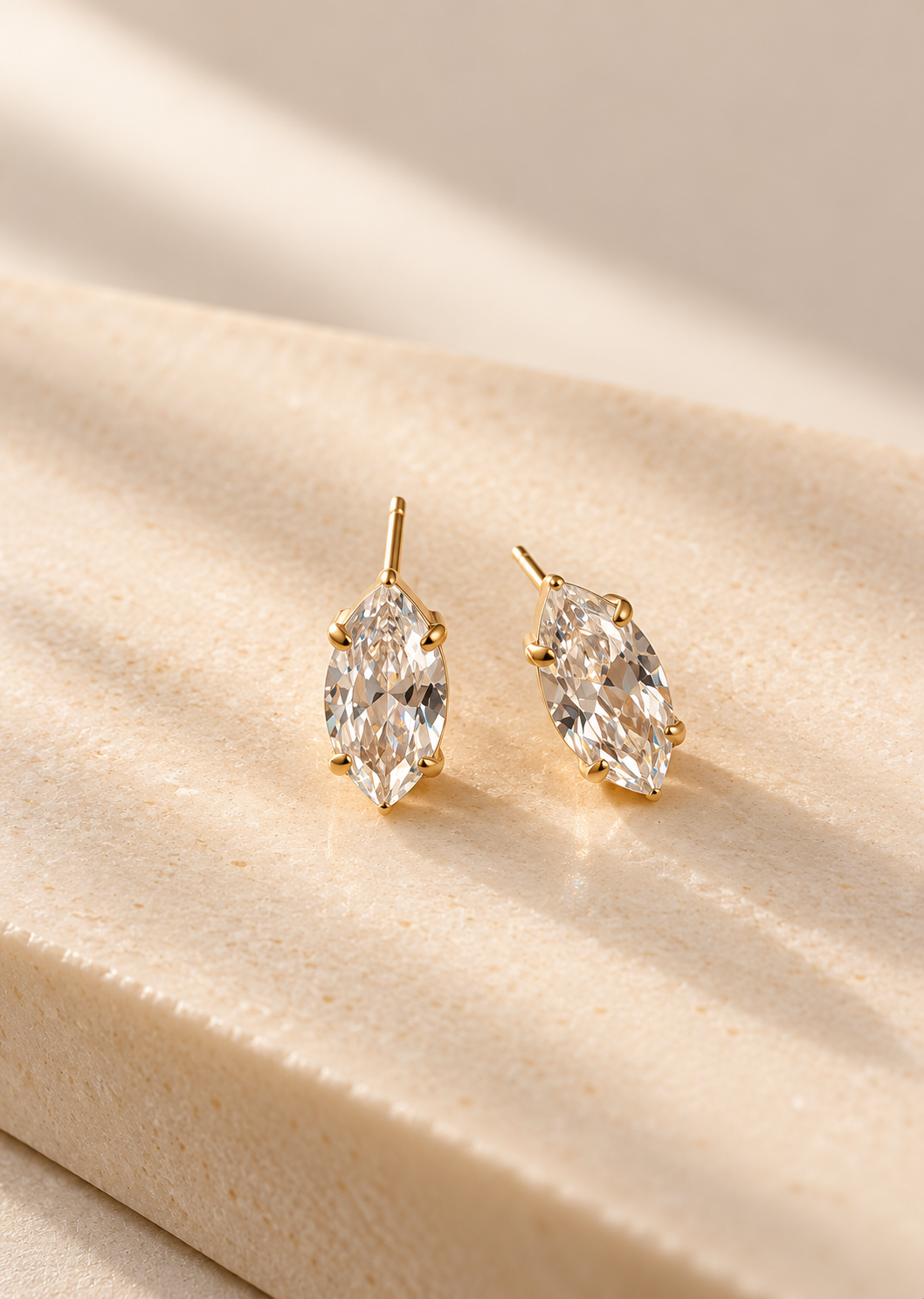 Marquise Solitaire Stud