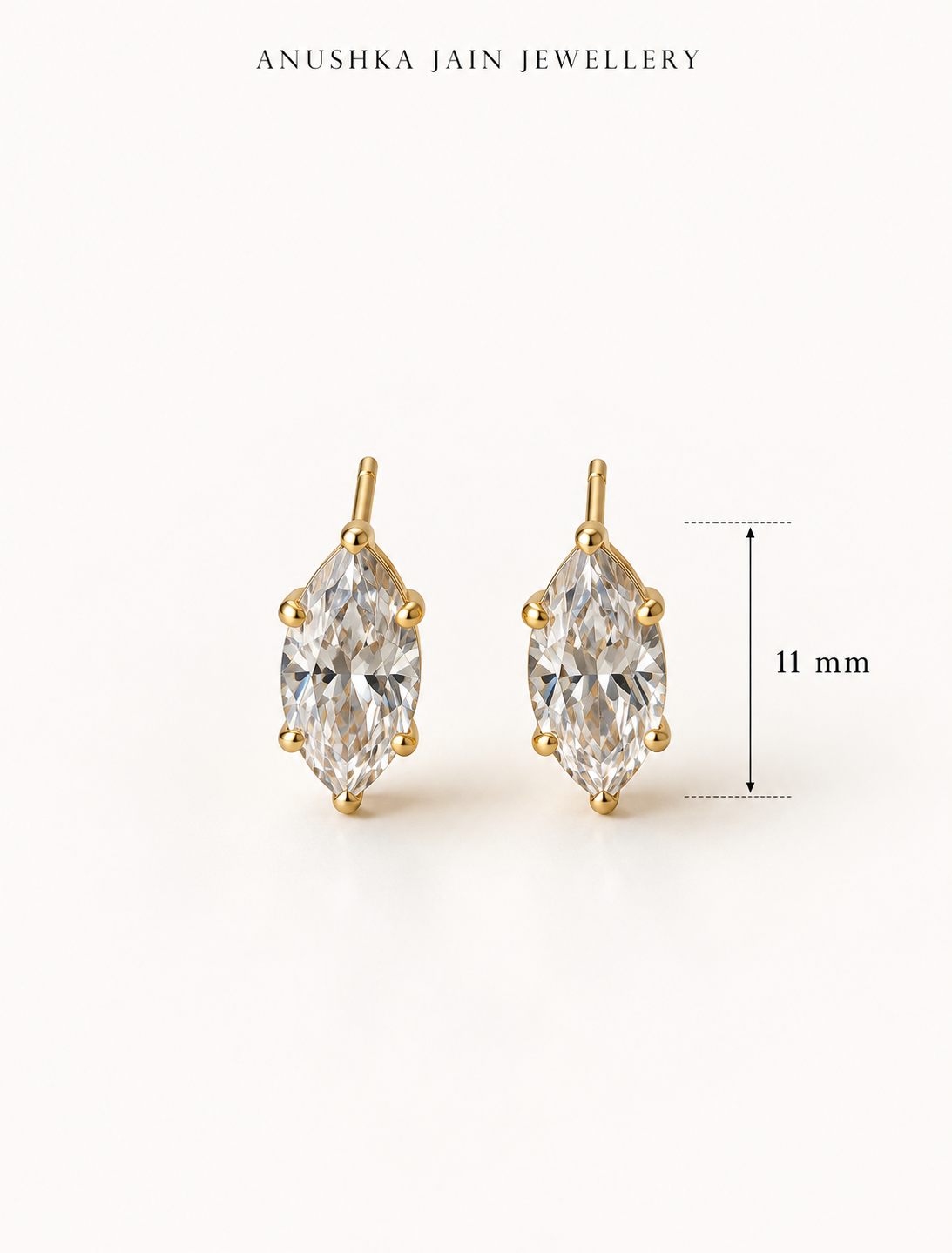 Marquise Solitaire Stud