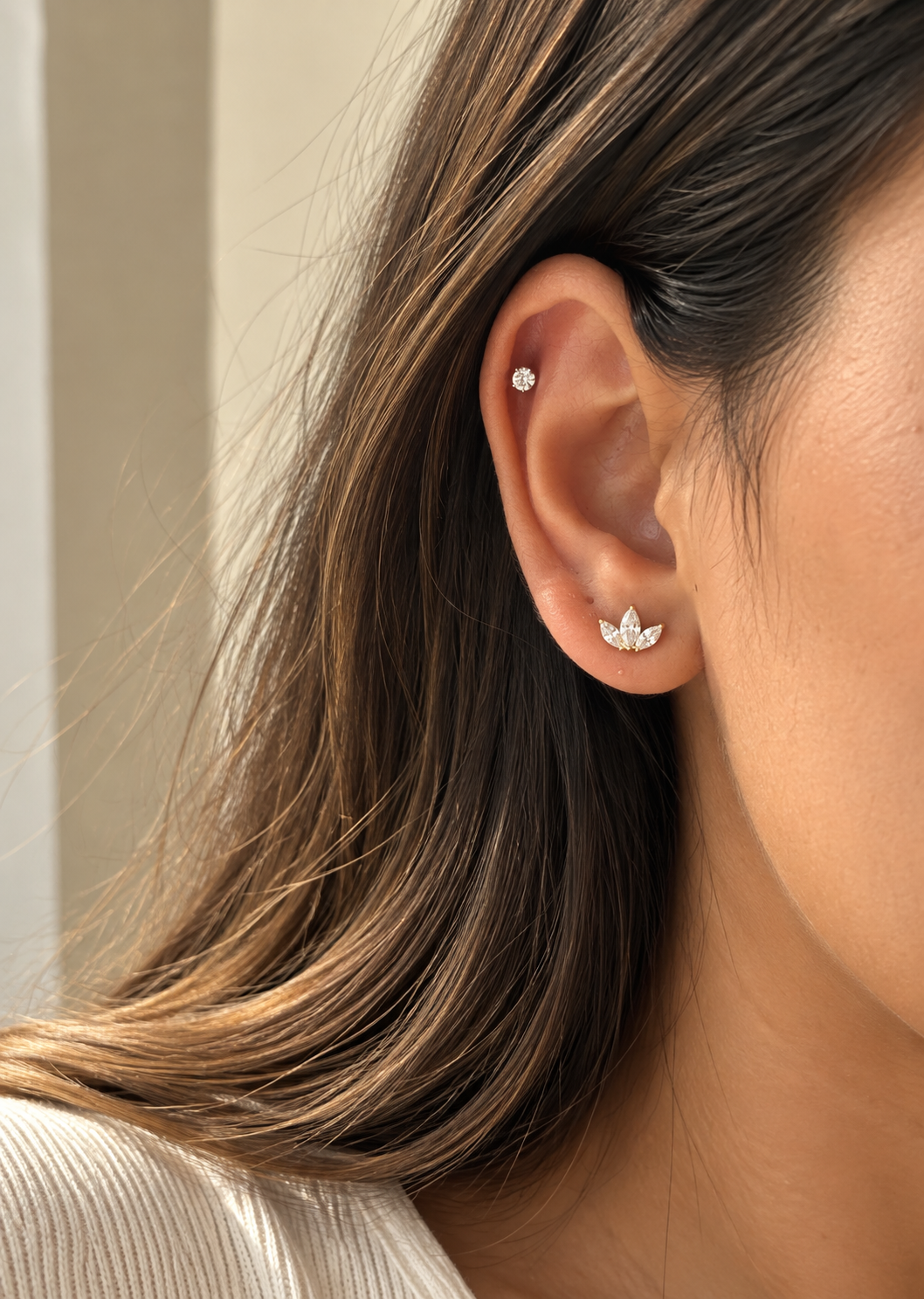 Marquise Spray Stud