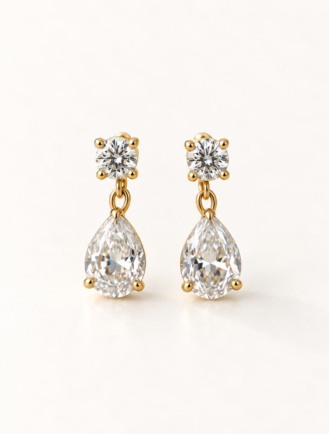 Round Pear Drop Earring