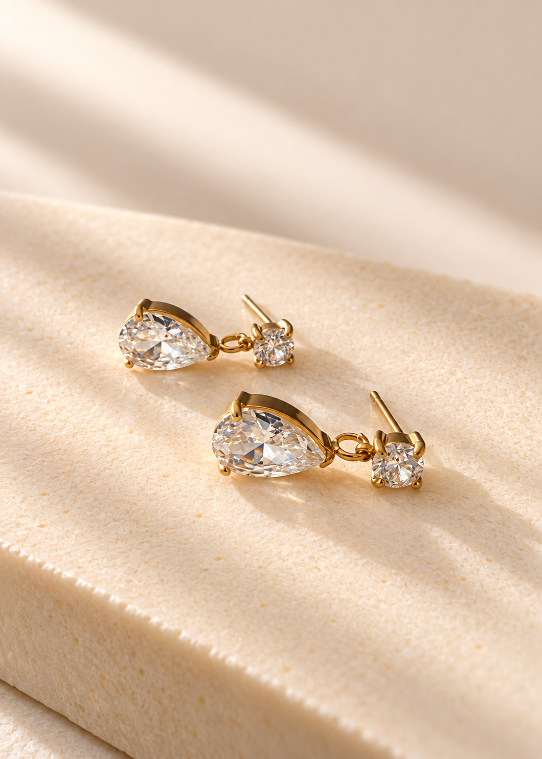 Round Pear Drop Earring