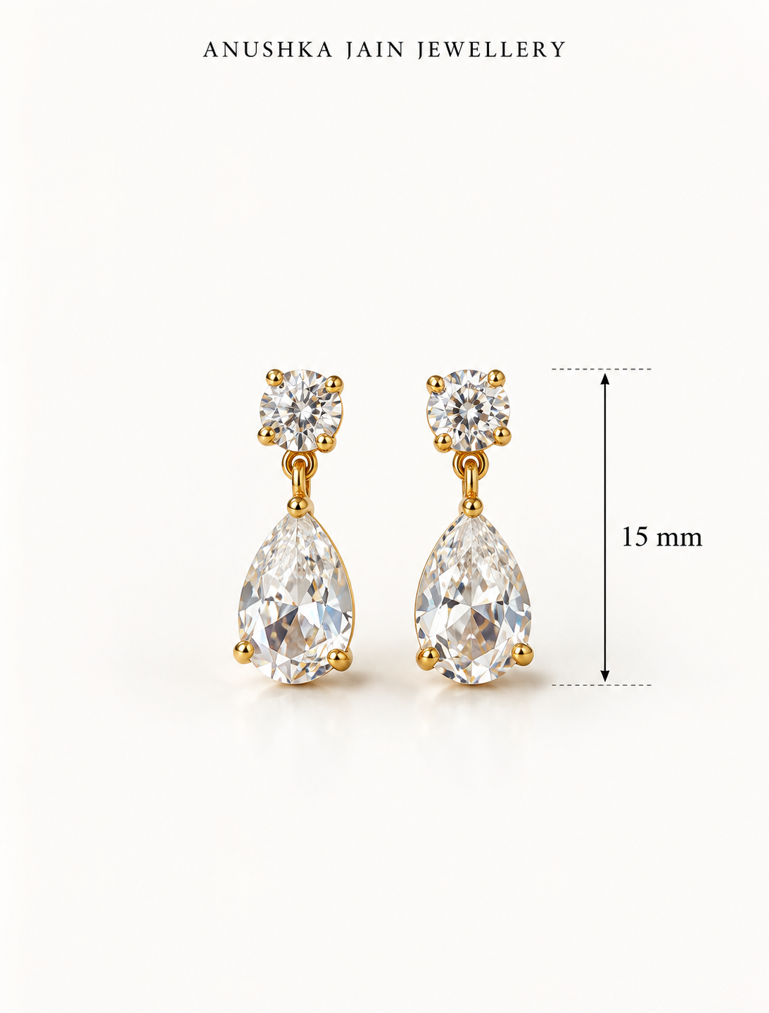 Round Pear Drop Earring