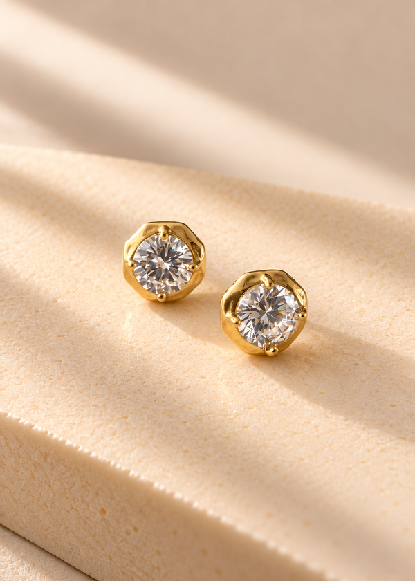 Misu Bezel Solitaire Stud