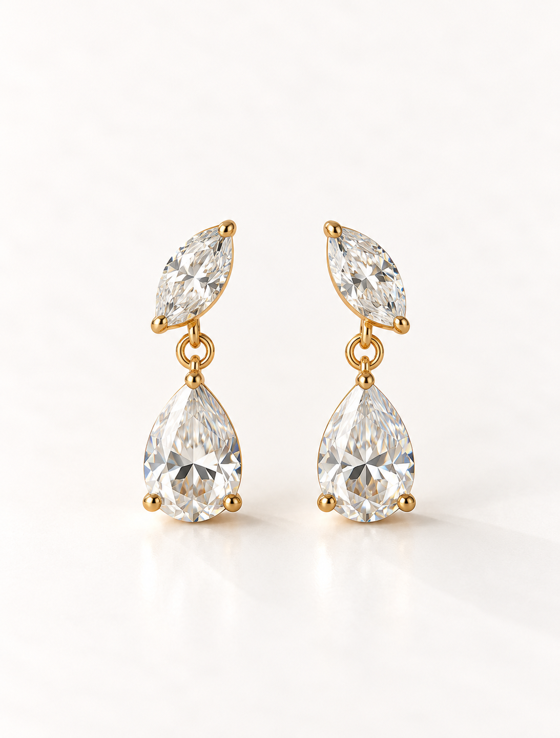Marquise Pear Duo Drop Earring