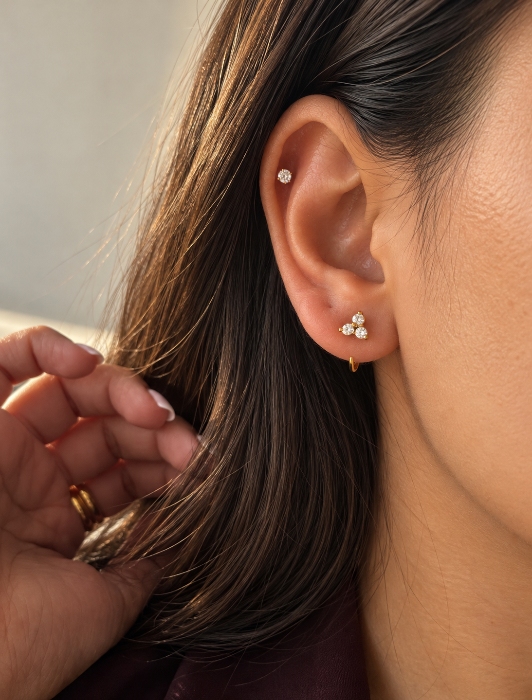 Mini Trinity Cluster Stud