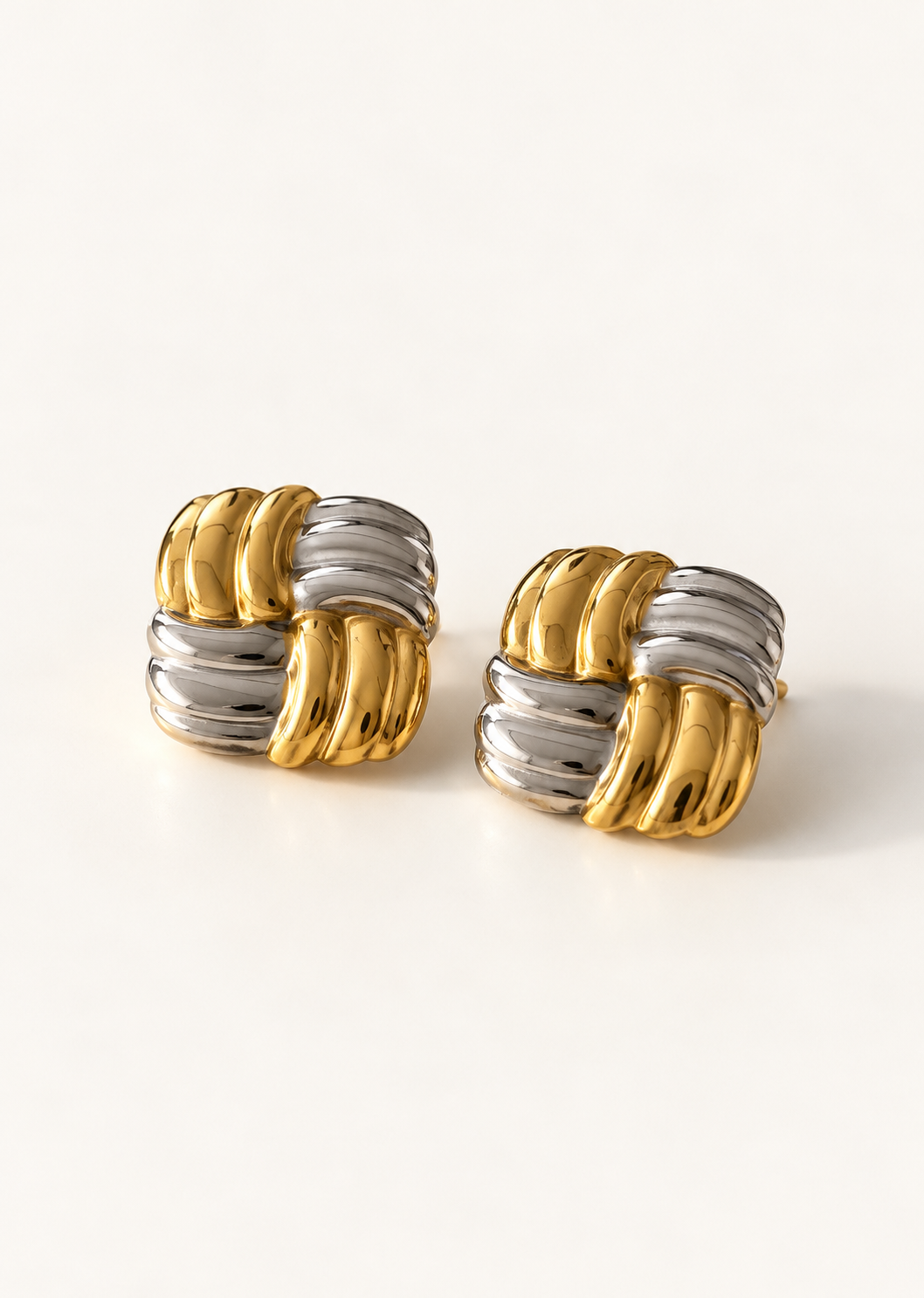 Woven Square Earring