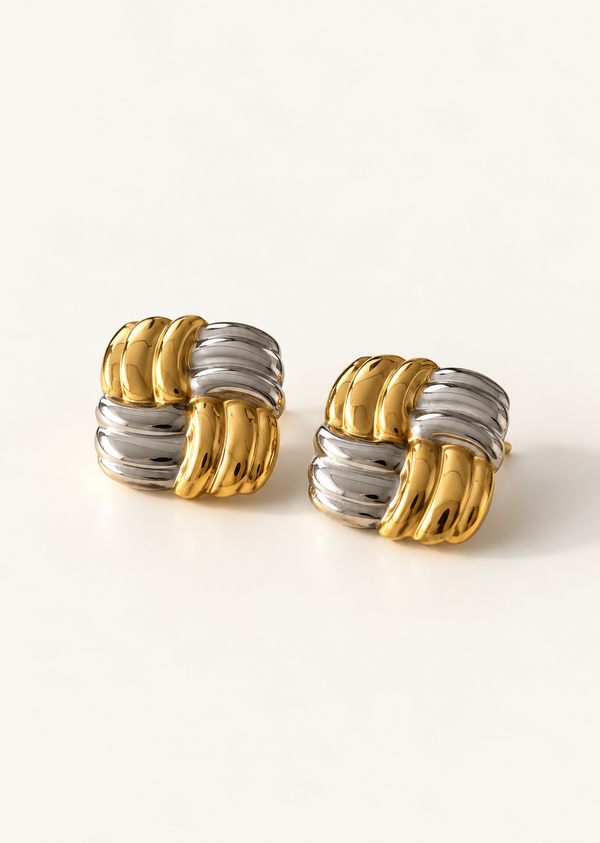 Woven Square Earring