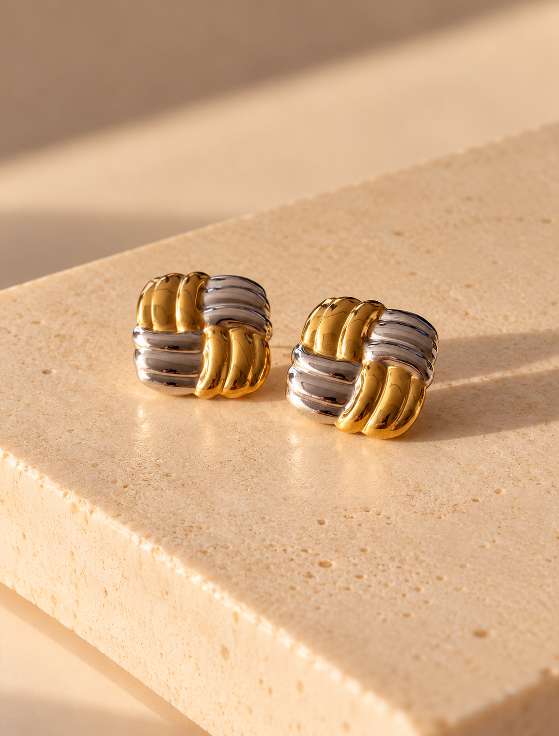 Woven Square Earring