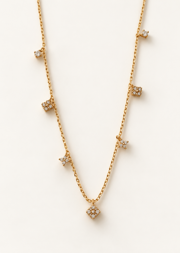 Clover Station Necklace