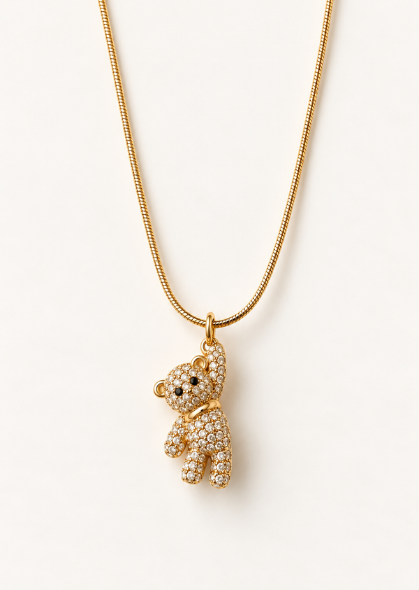 Sparkle Teddy Necklace