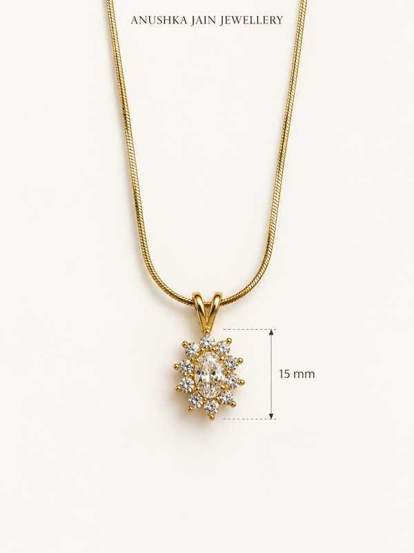 Sunburst Halo Necklace