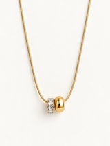 Rondelle Snake Chain Necklace