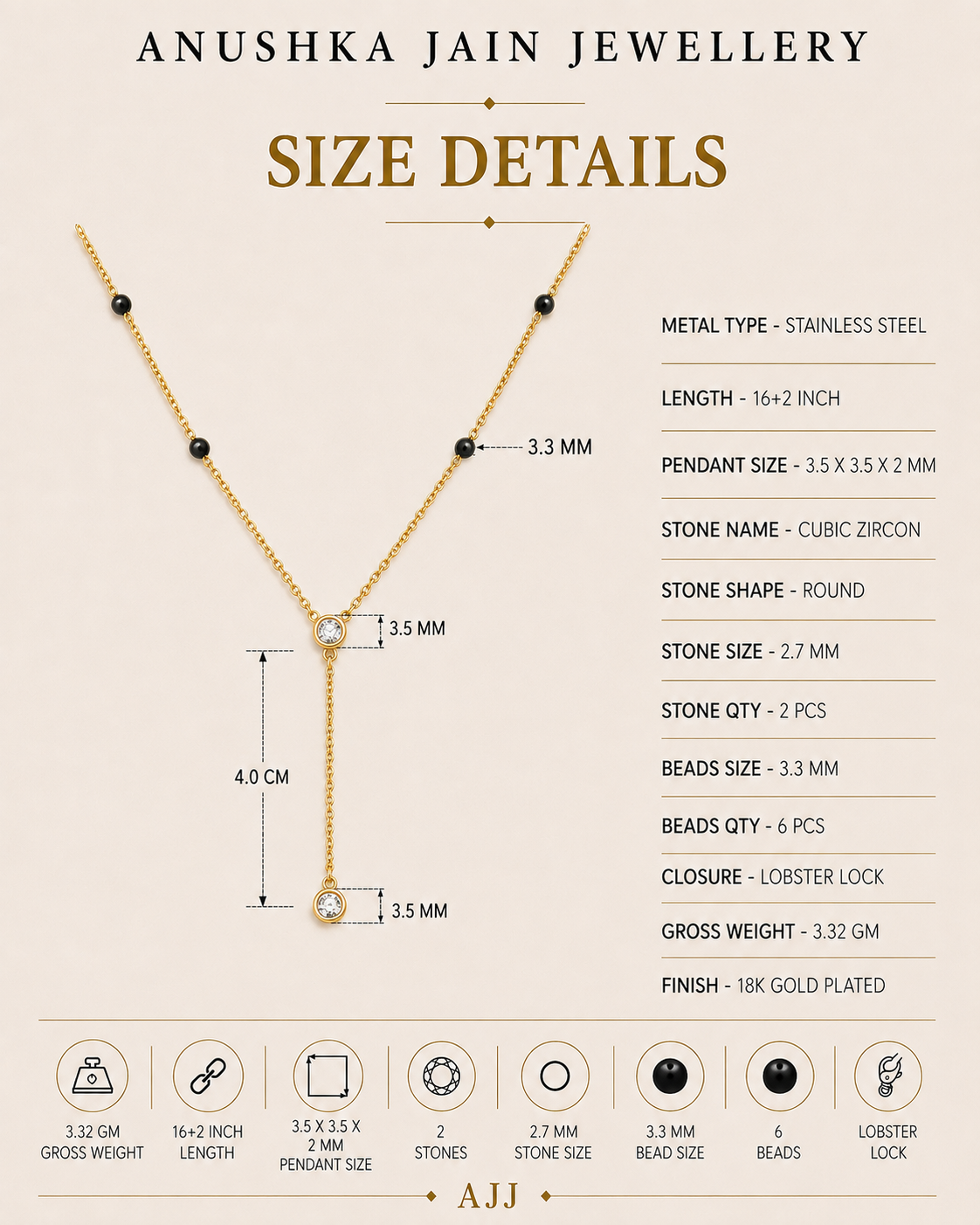 Lariat Mangalsutra