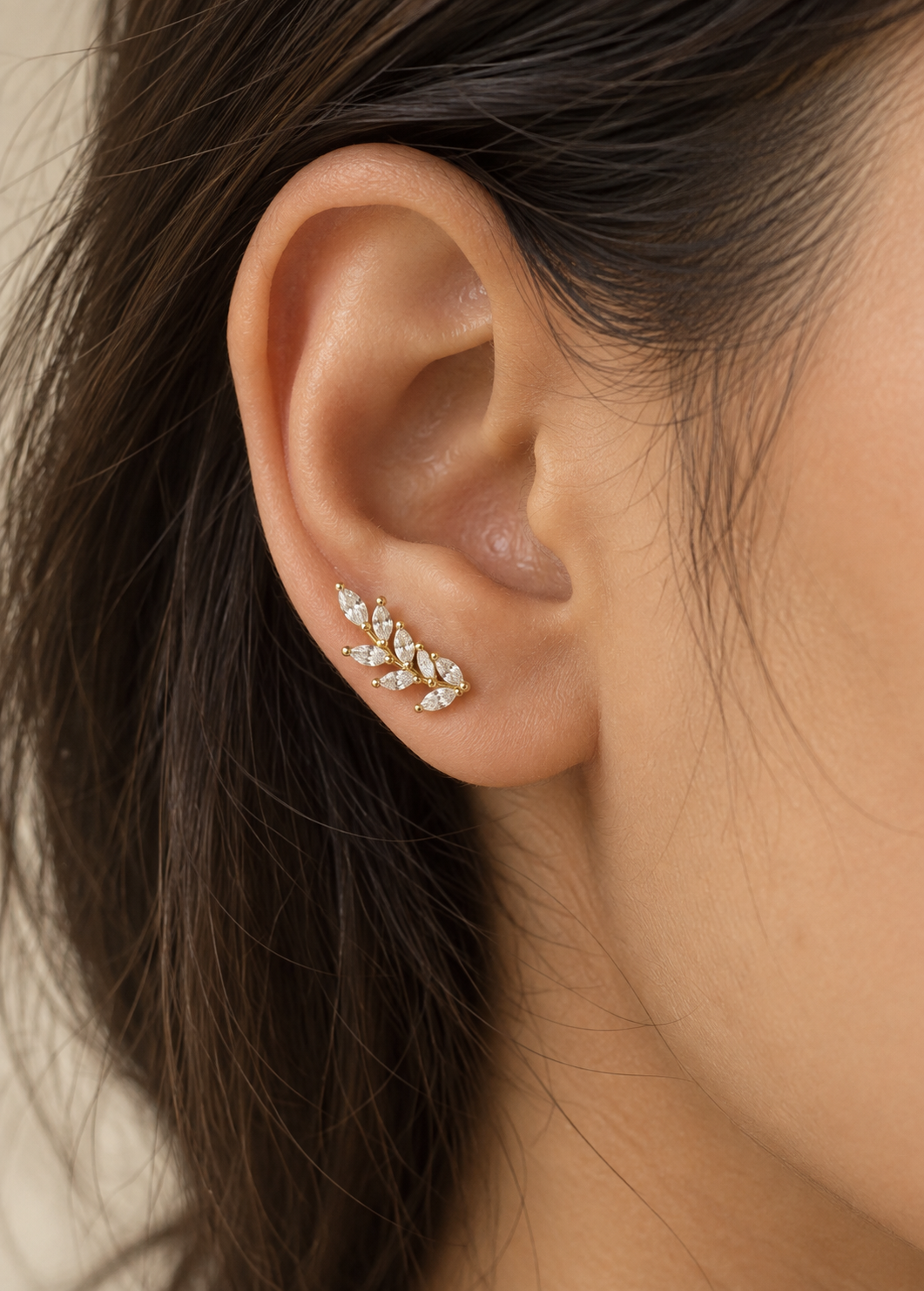 Leaf Petal Stud