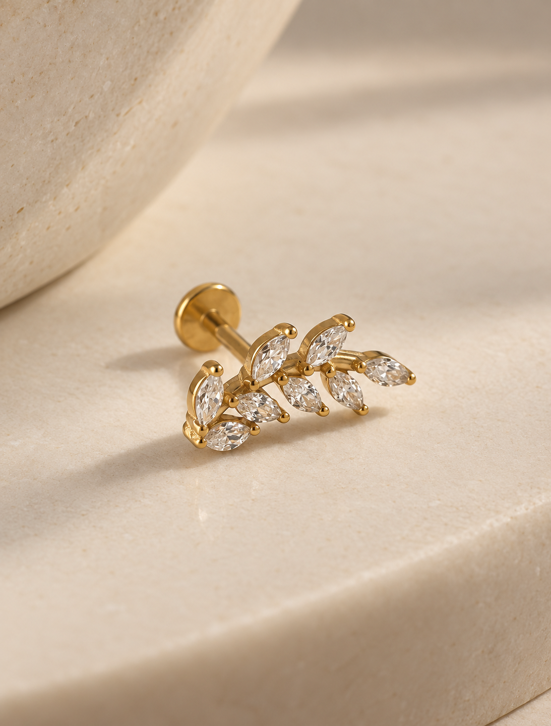 Leaf Petal Stud