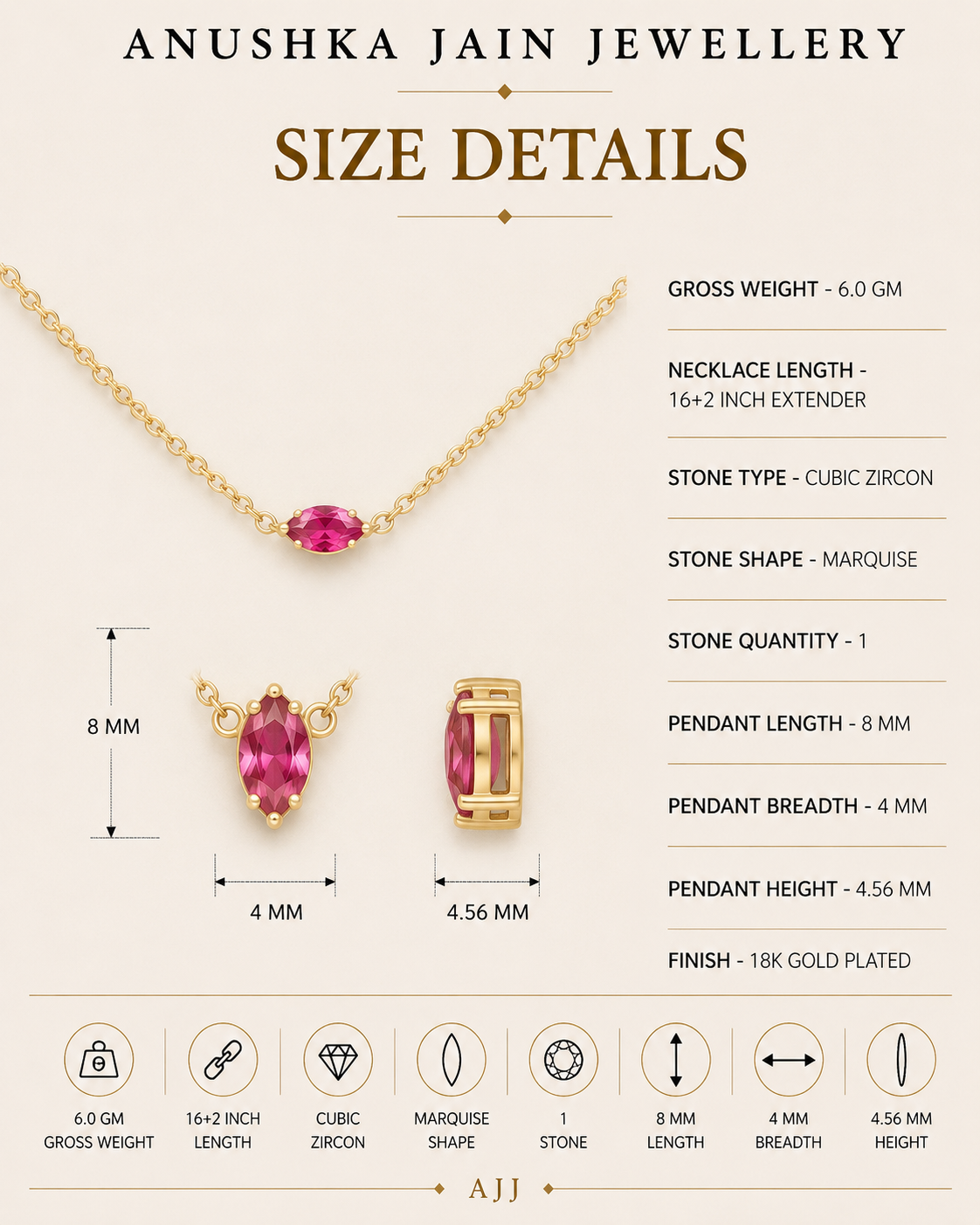 Marquise Ruby Necklace