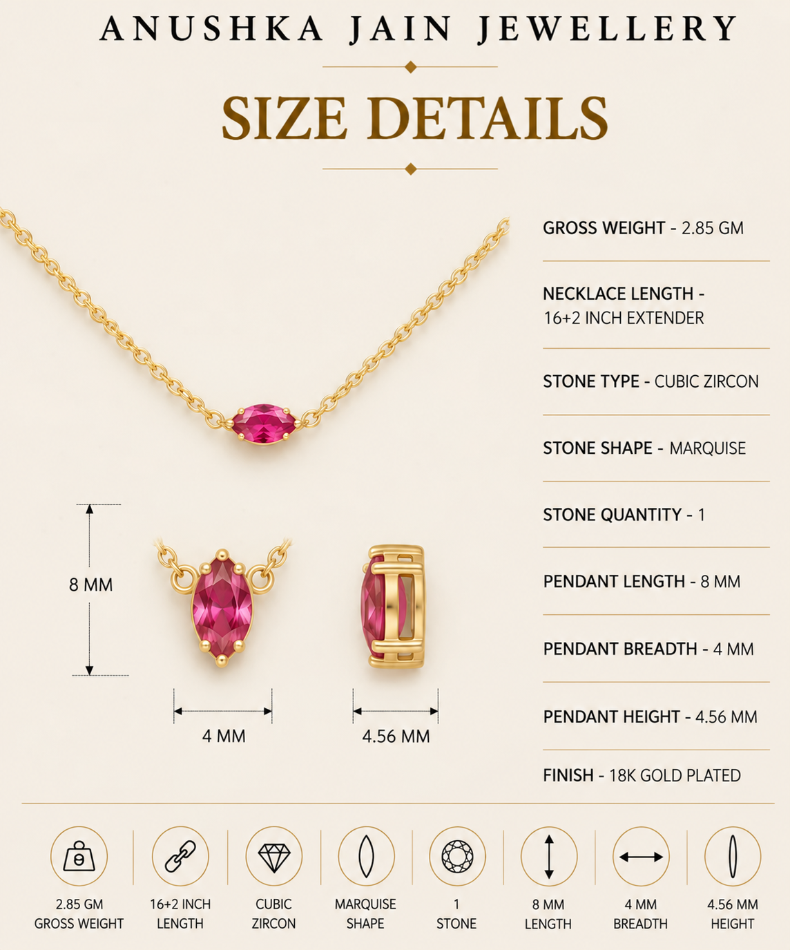 Marquise Ruby Necklace