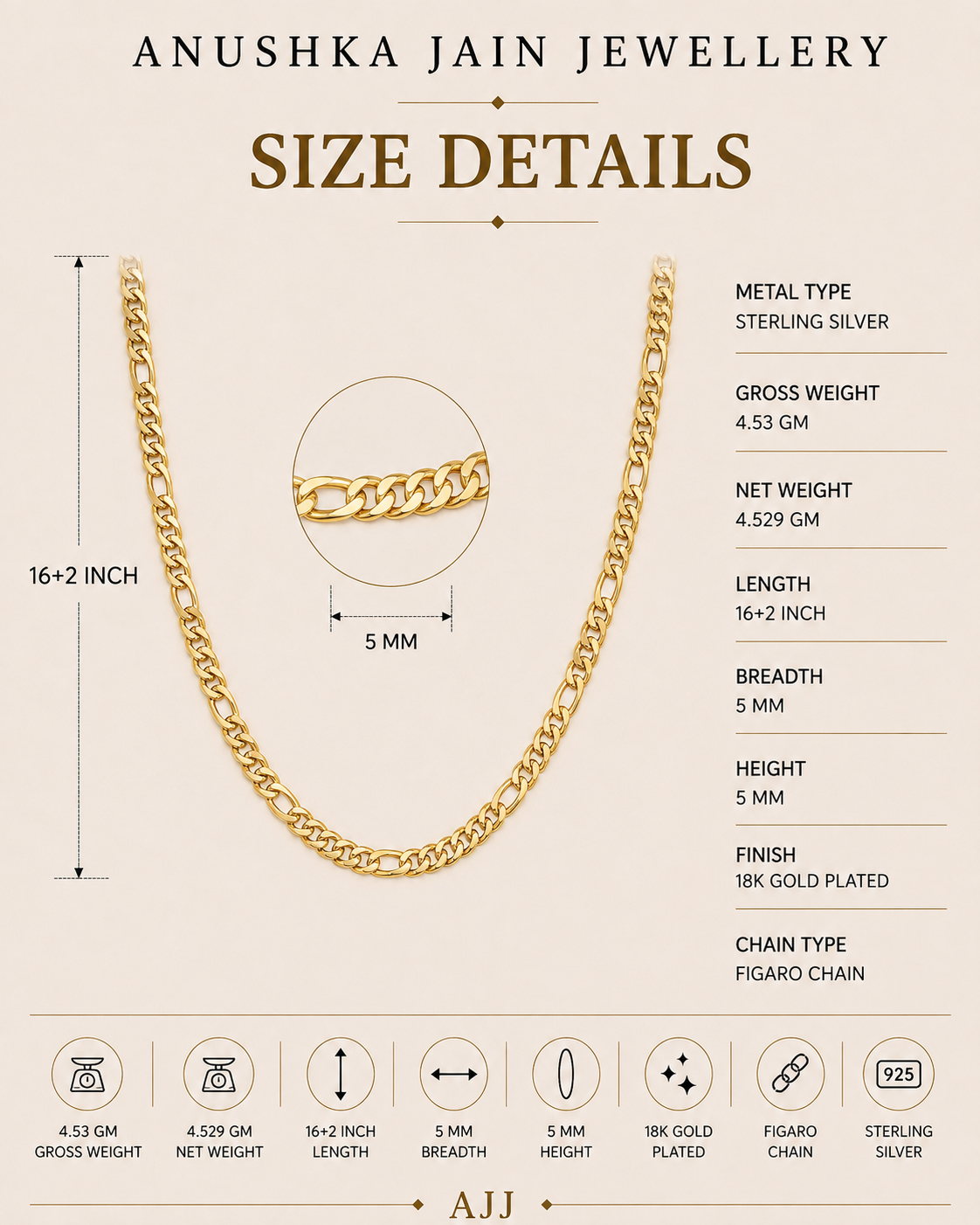 Mini Figaro Chain