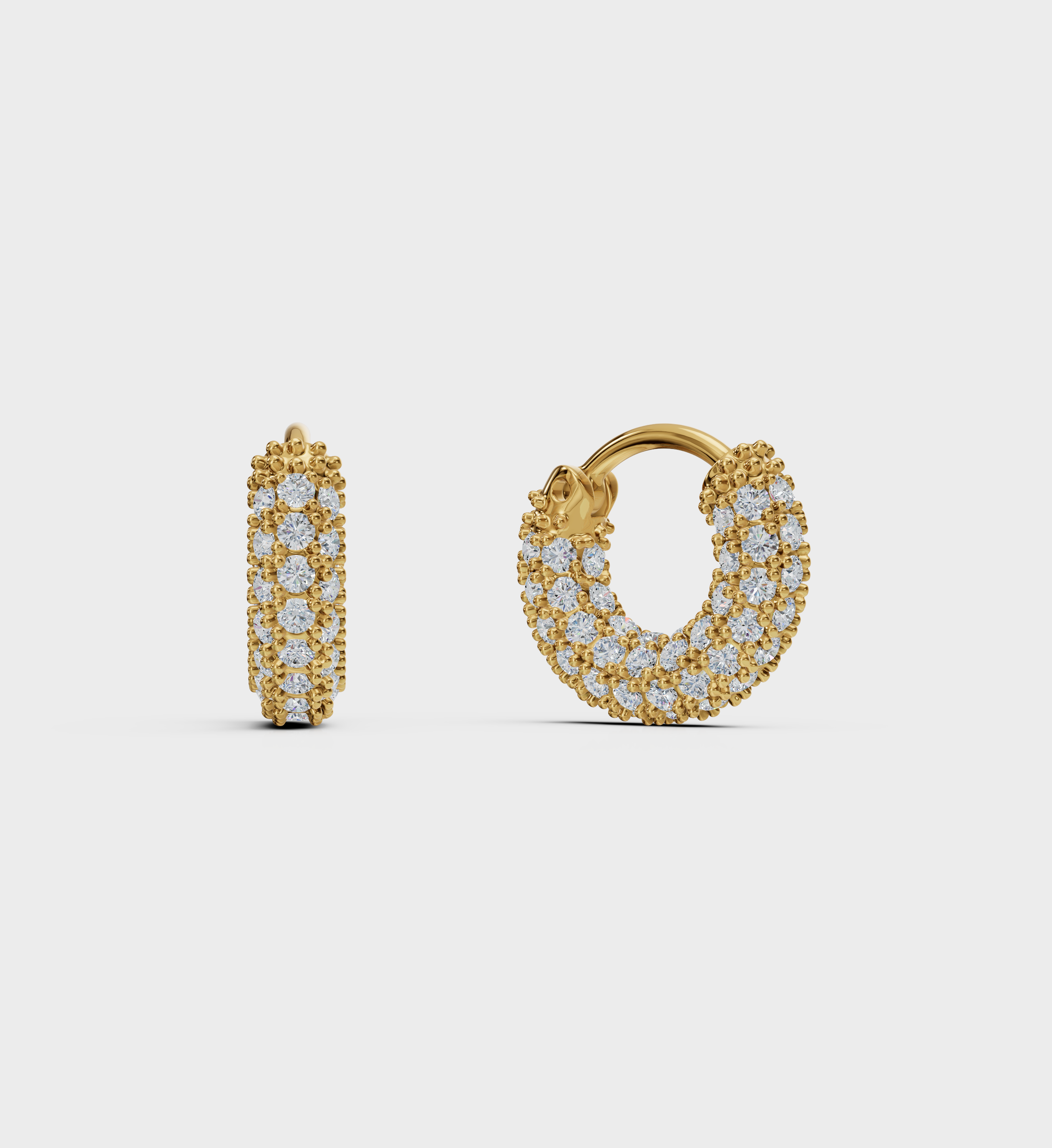 Pave Mini Hoops