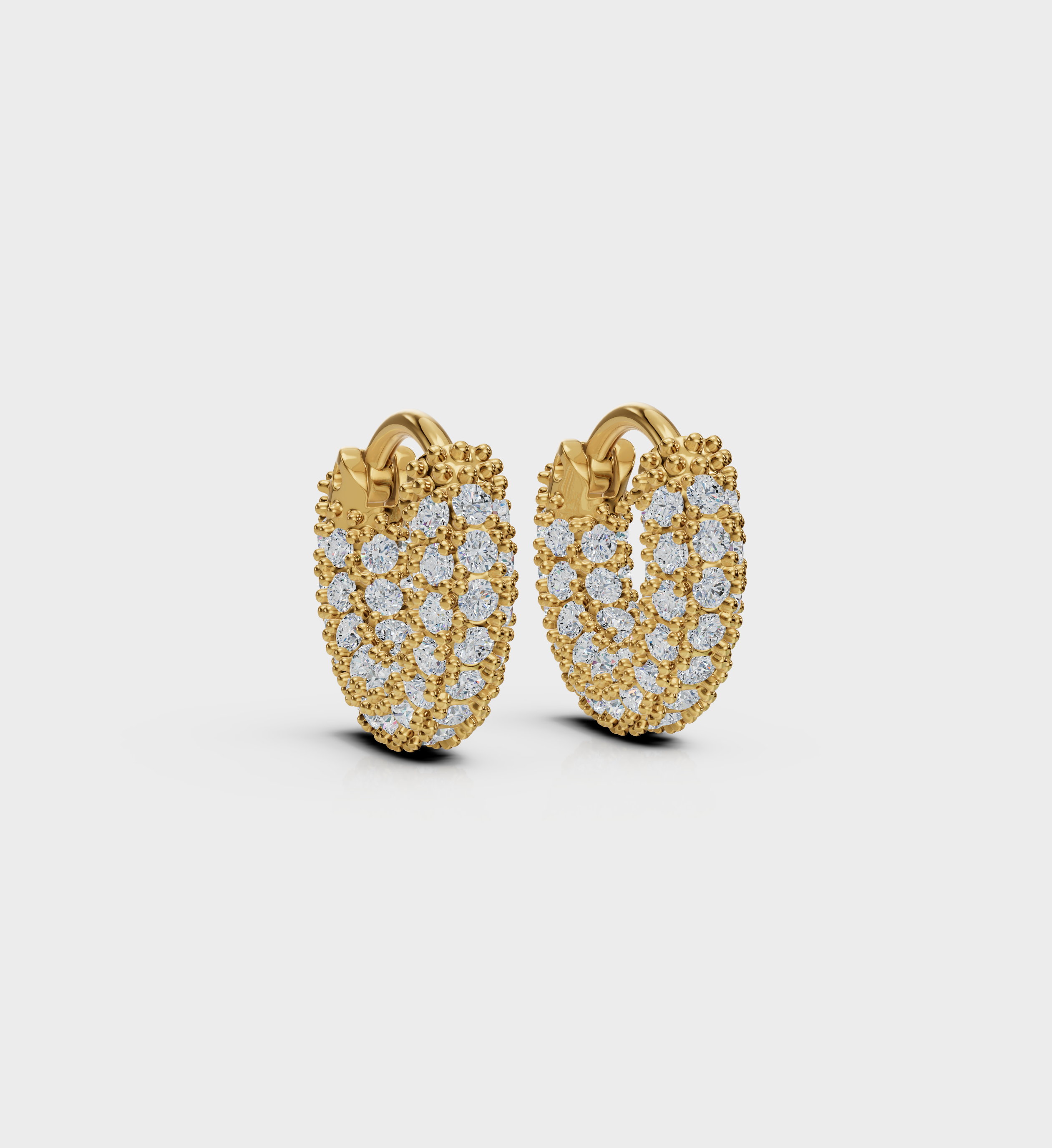 Pave Mini Hoops