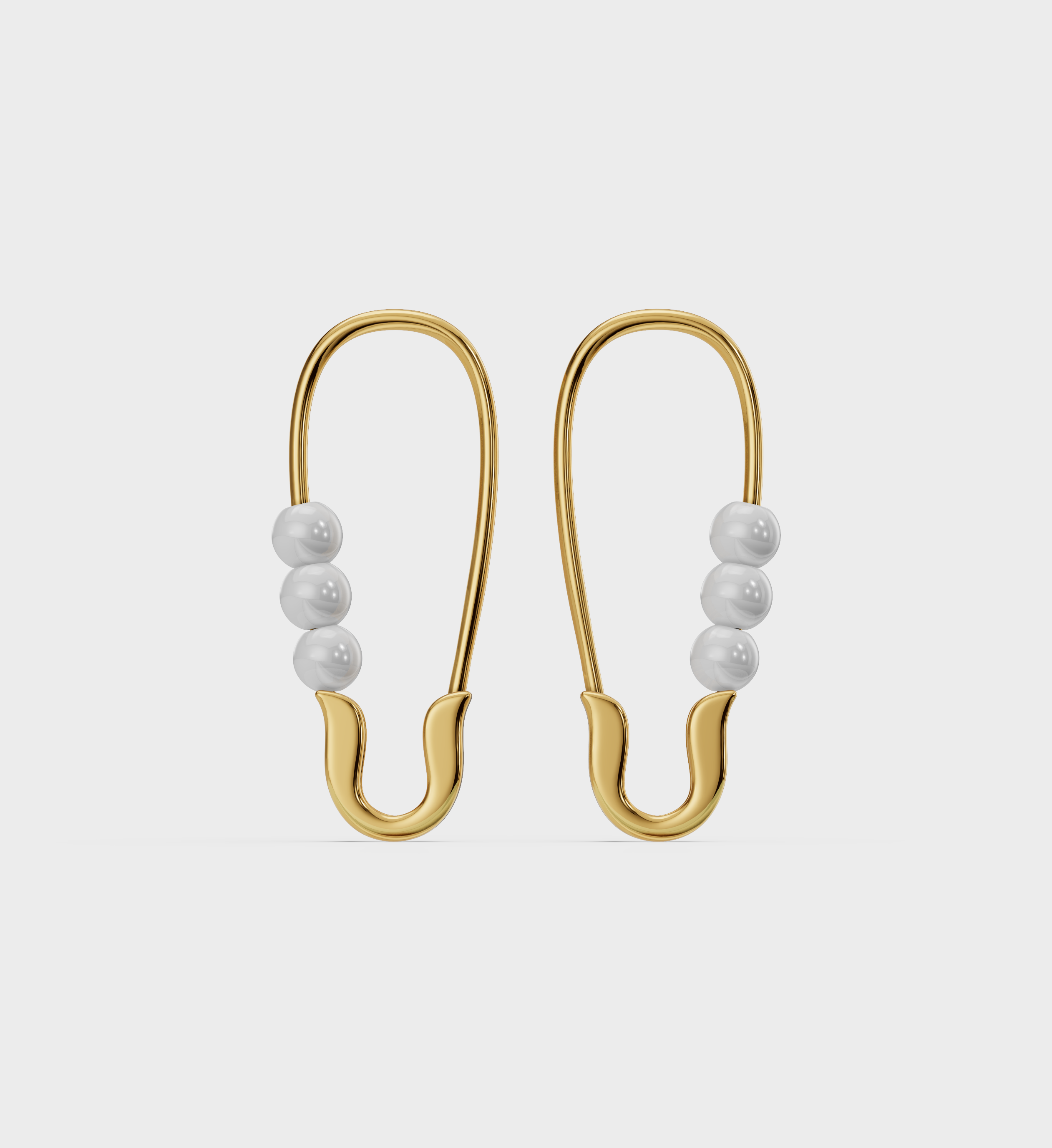 Perle Safety Pin Earrings