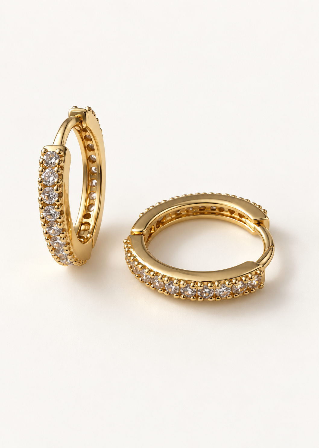 Pave Conch Hoop-12mm