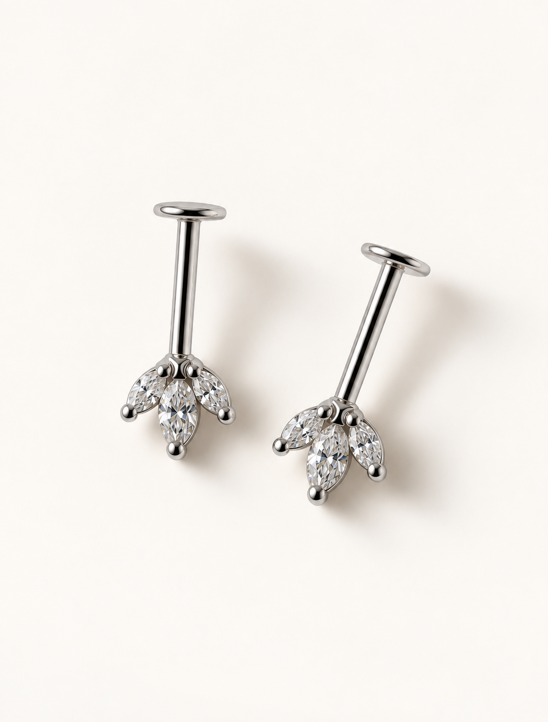 Petal Drop Hanging Stud