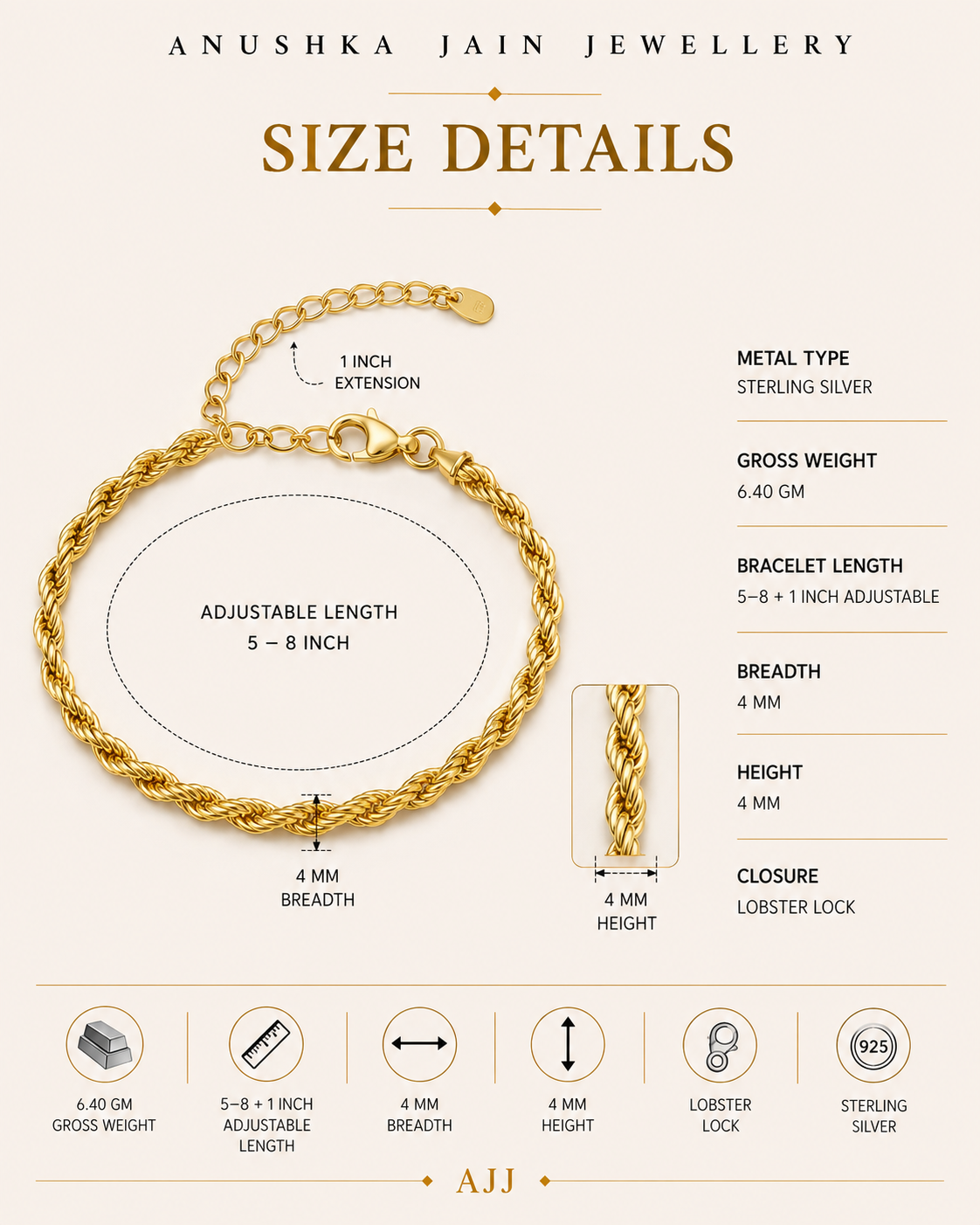 Rope Chain Bracelet