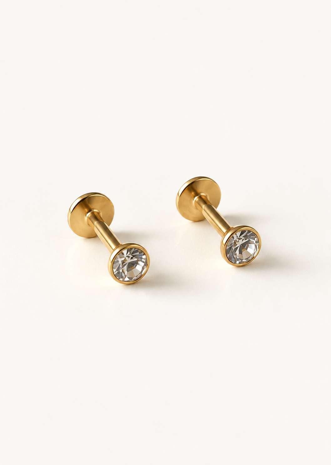 Round Bezel Stud