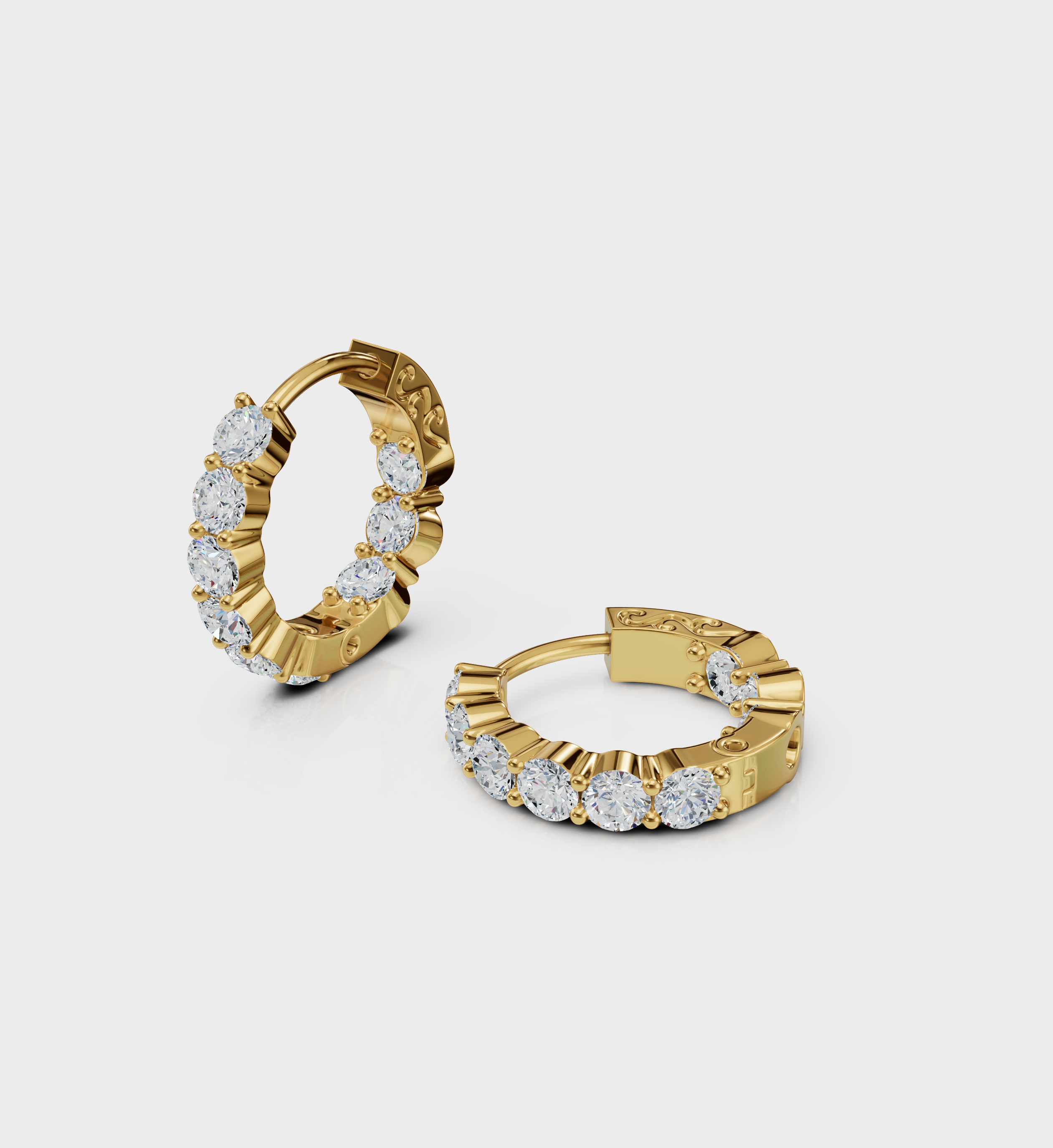 Small Round Hoop Earring