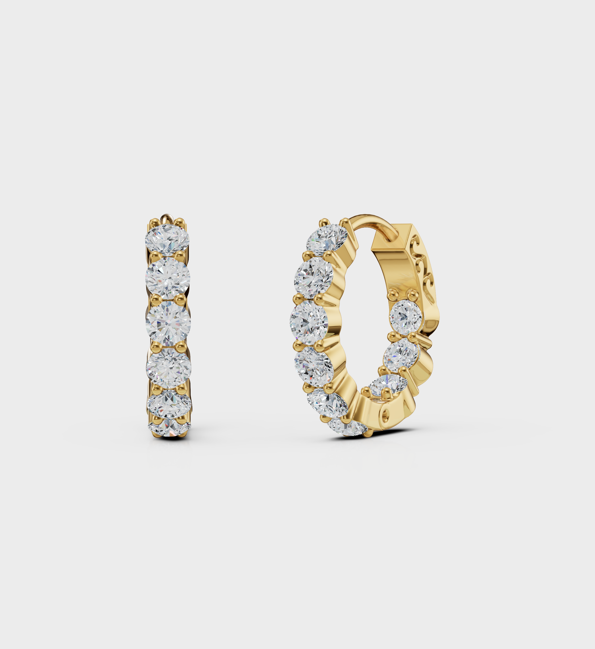 Small Round Hoop Earring
