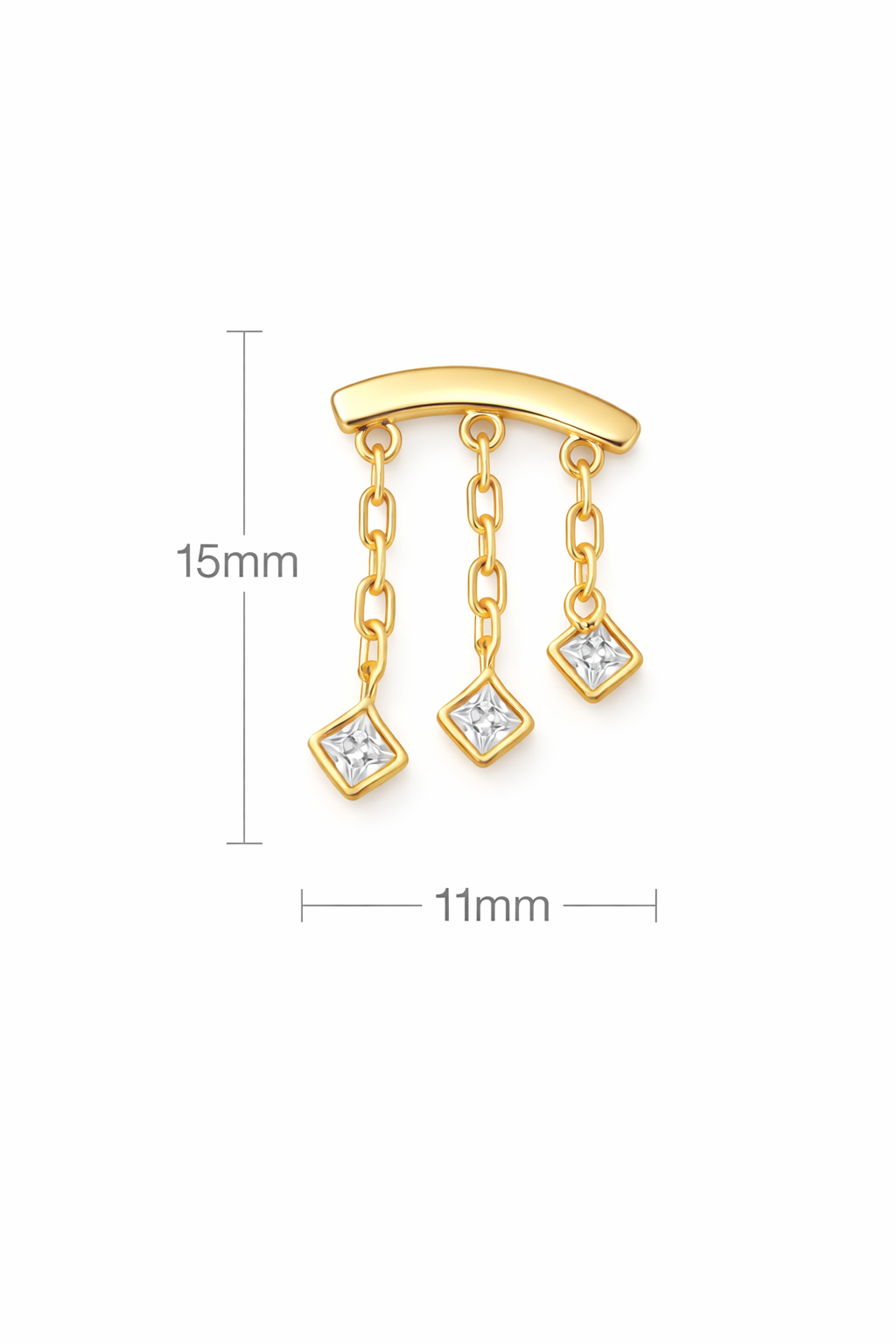 Square Hanging Studs