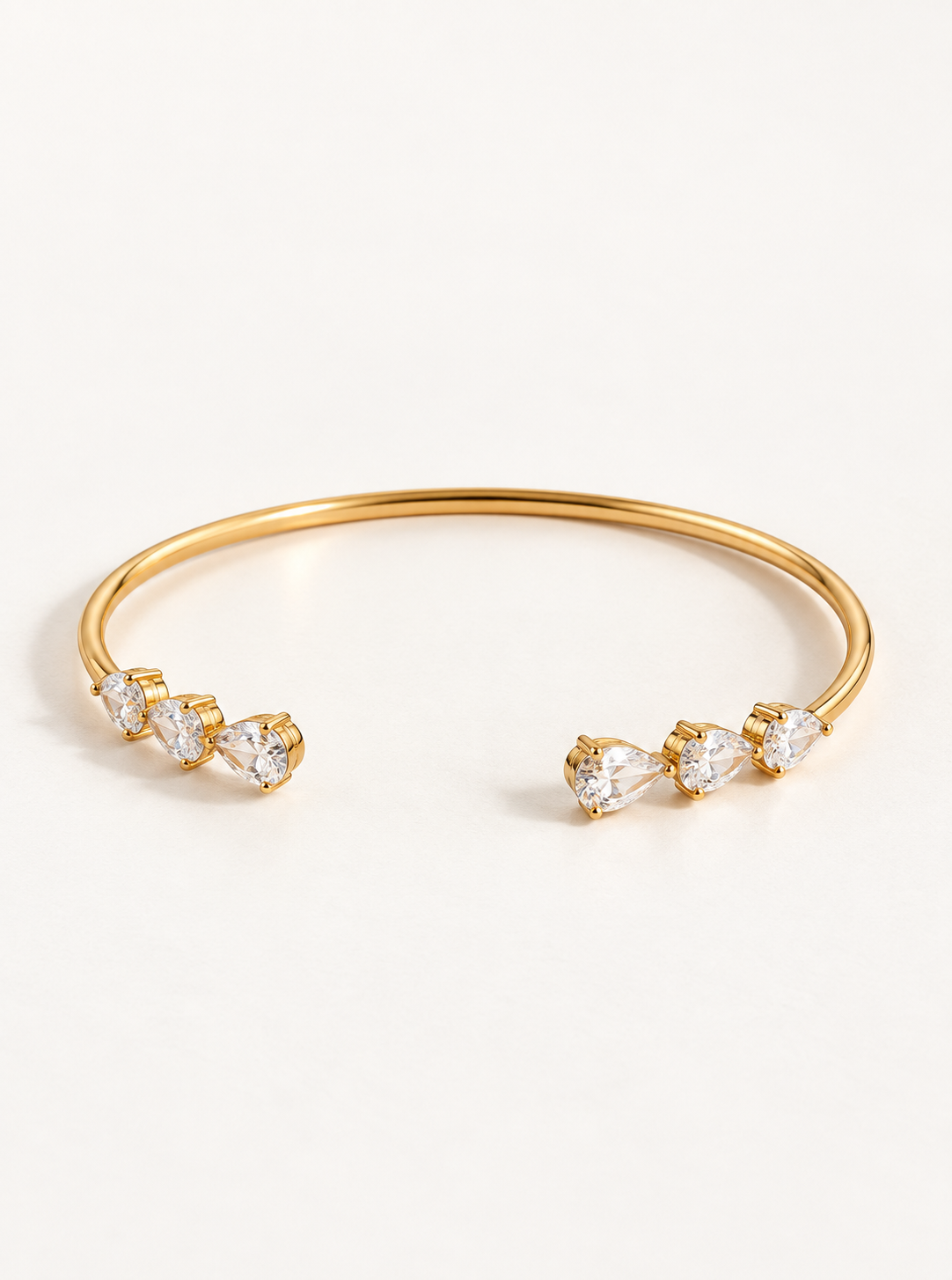 Teardrop Open Bangle