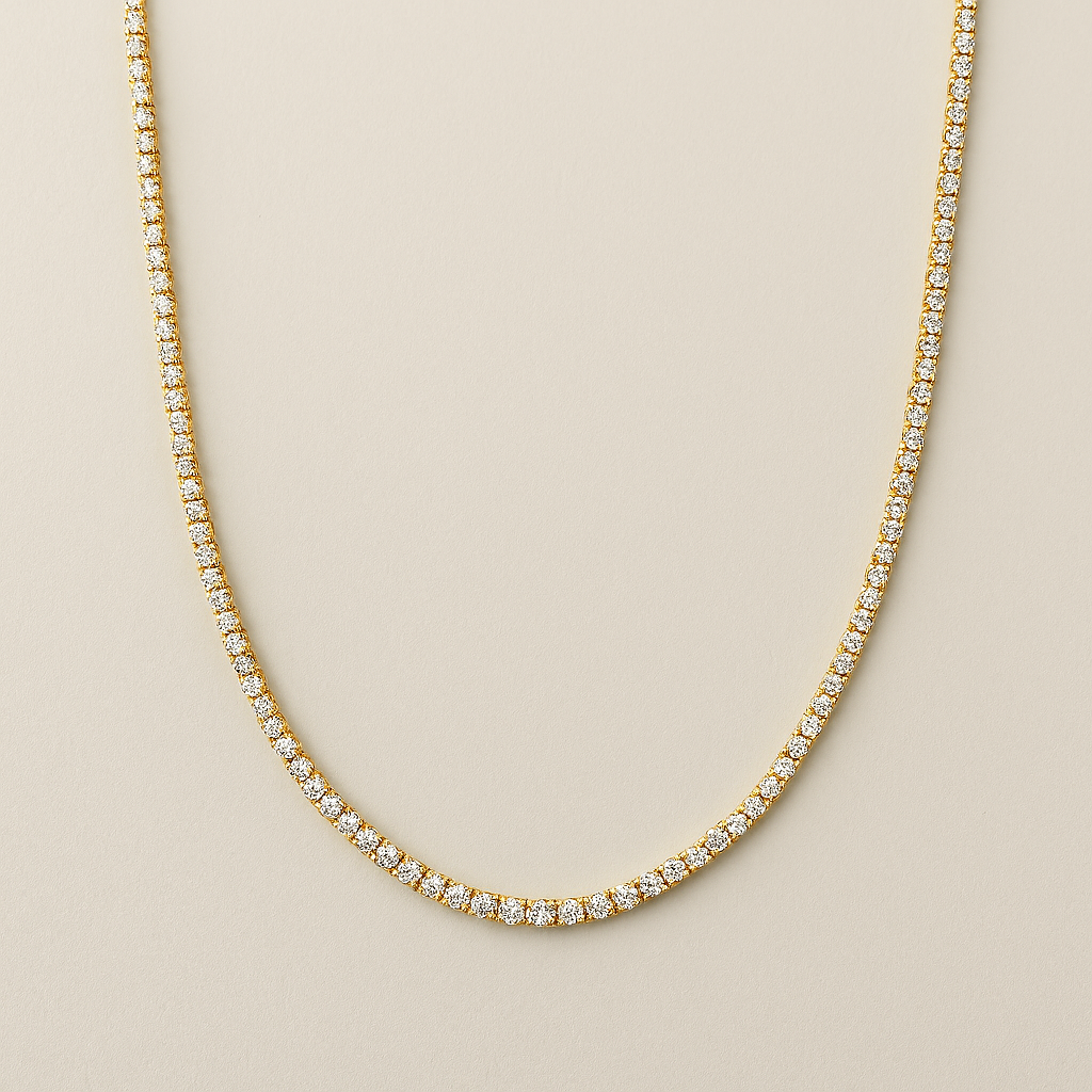 AJJ's Tennis Choker-Necklaces-Anushka Jain Jewellery