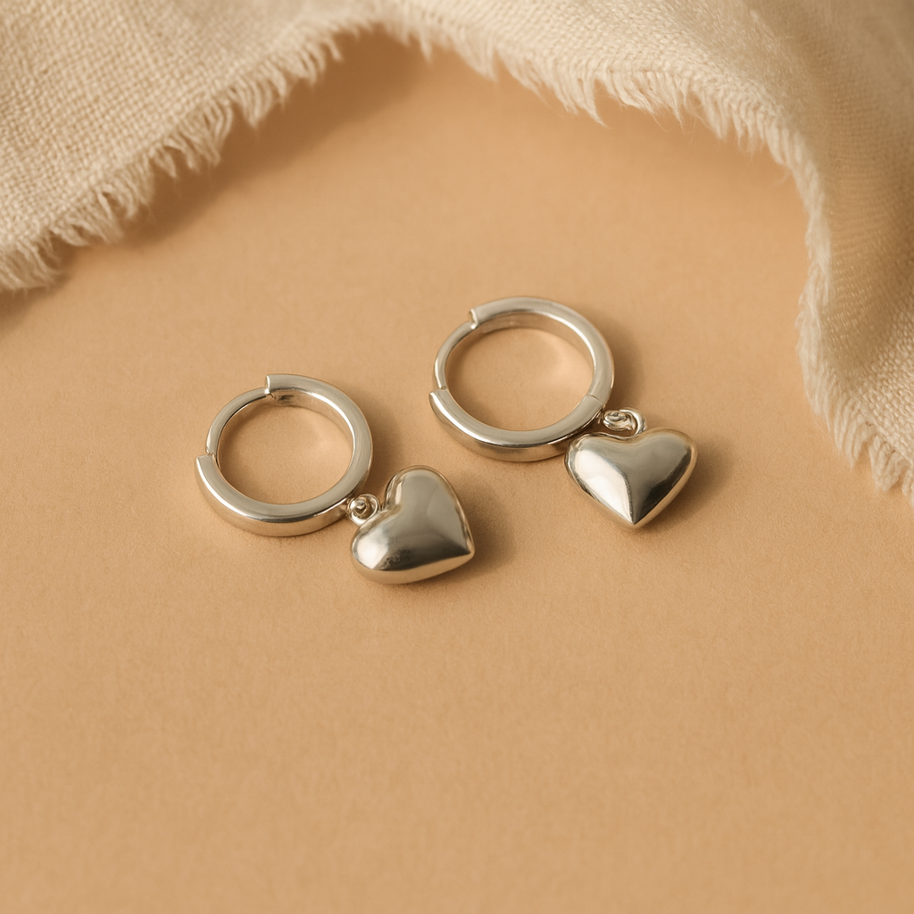 Amore Huggies-Huggie-Silver-Anushka Jain Jewellery