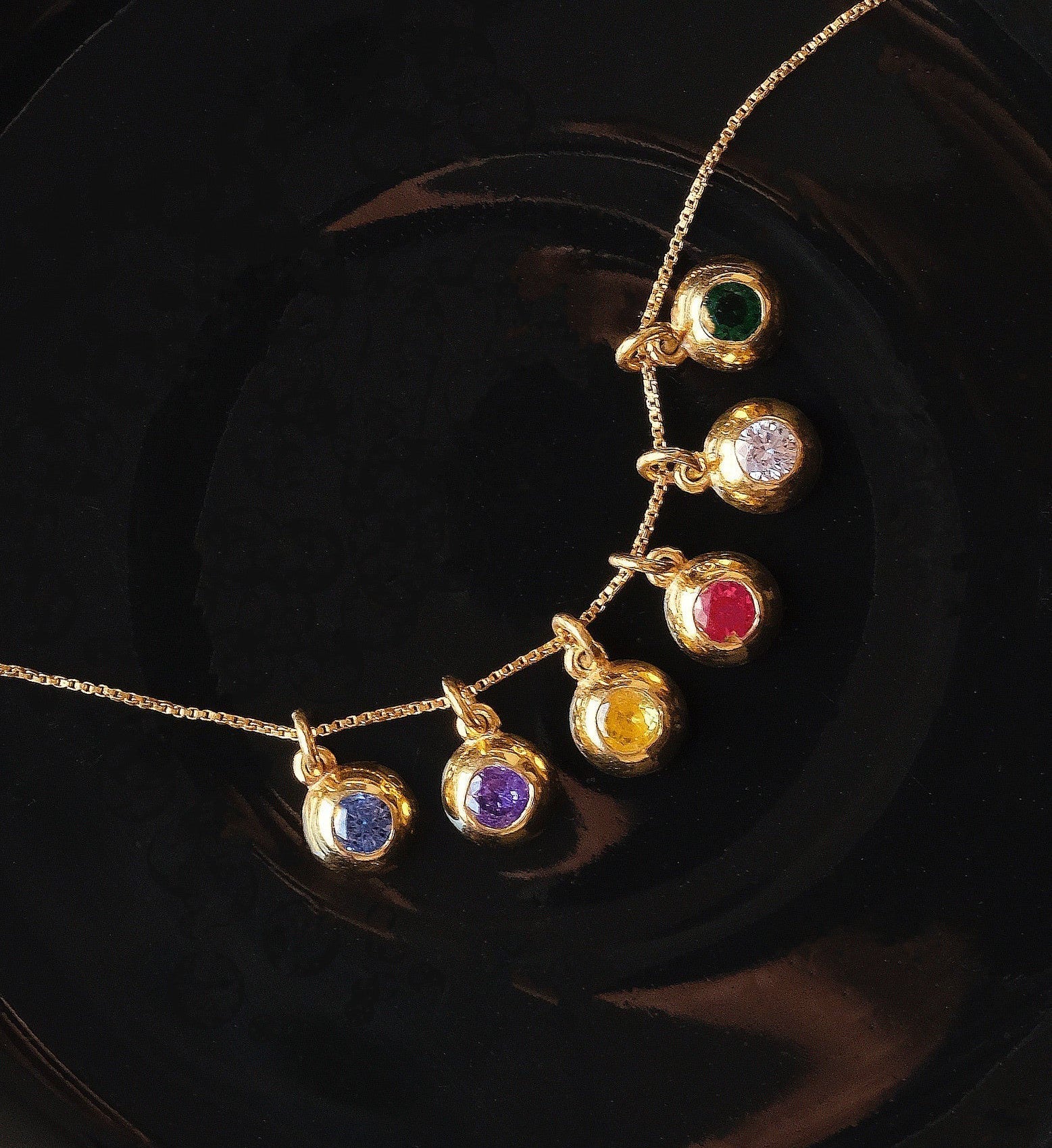April Birthstone Necklace-Necklaces-Anushka Jain Jewellery