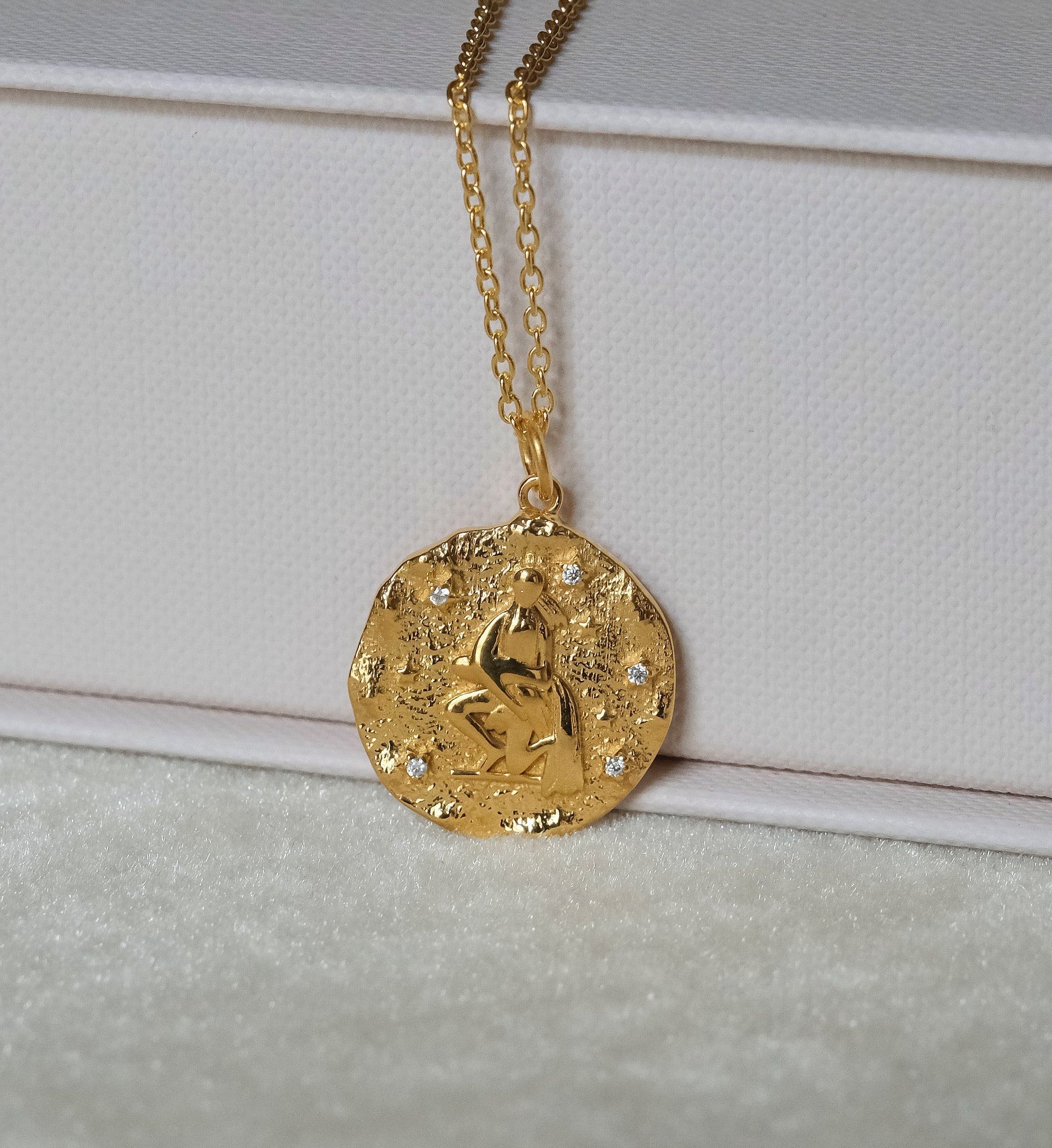 Aquarius Zodiac Necklace-Necklaces-Anushka Jain Jewellery