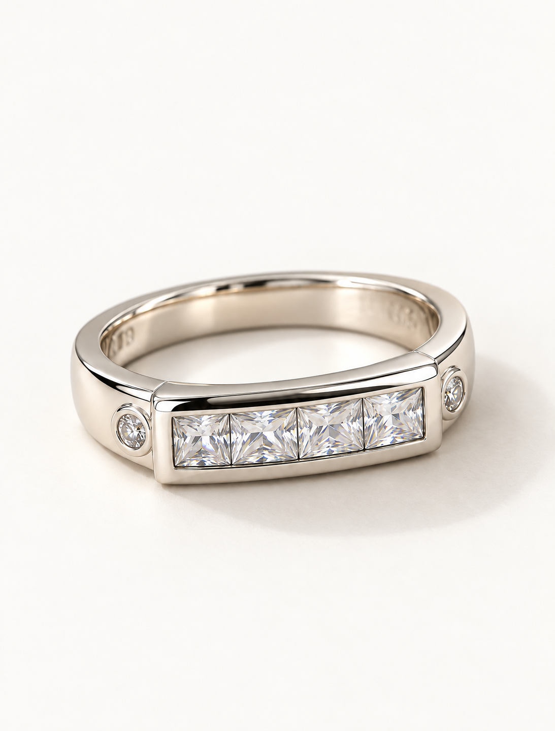 Auric Princess CZ Band Ring