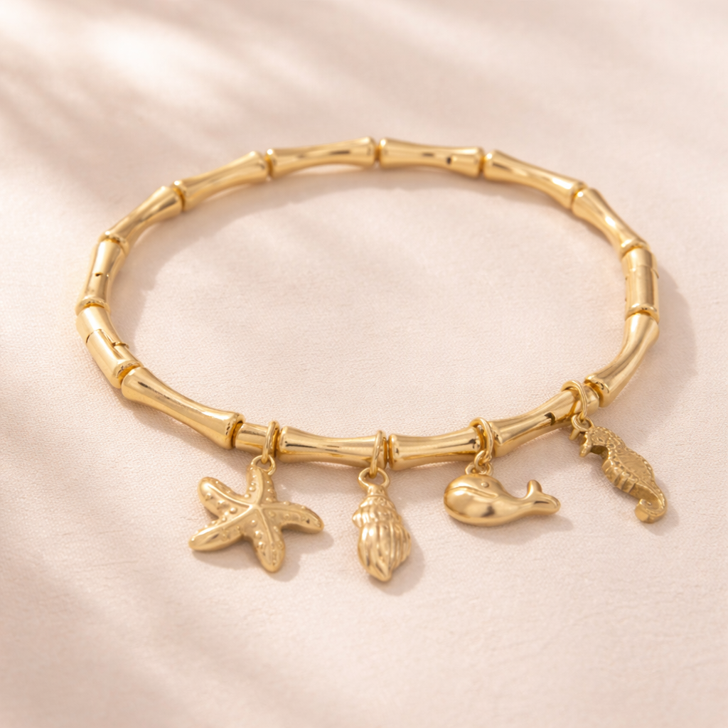 Beach Charm Bracelet-Anushka Jain Jewellery