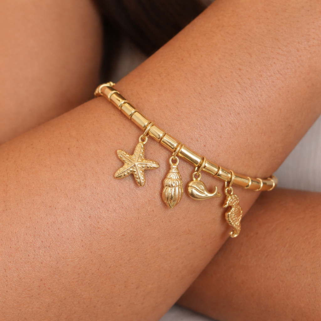 Beach Charm Bracelet-Anushka Jain Jewellery