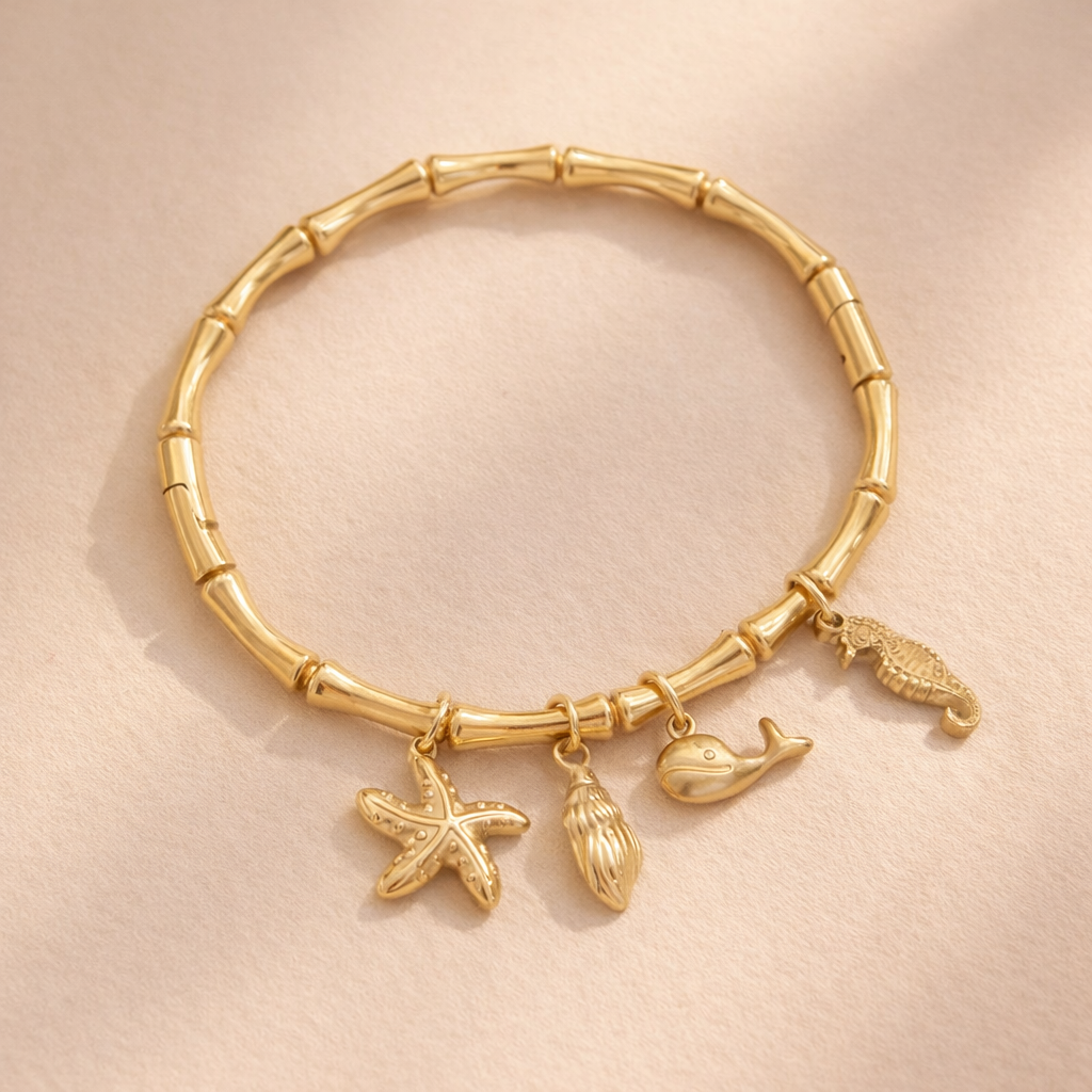 Beach Charm Bracelet-Anushka Jain Jewellery