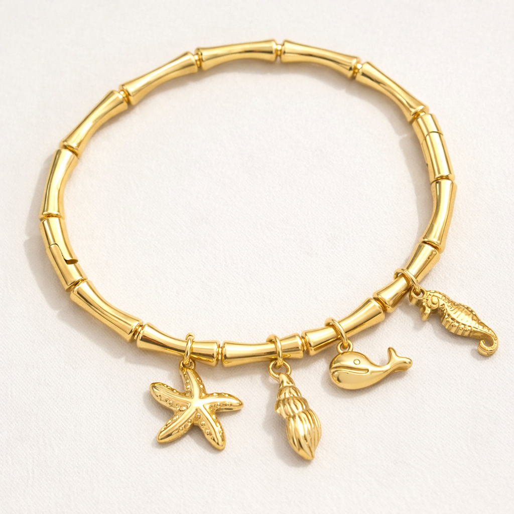 Beach Charm Bracelet-Anushka Jain Jewellery