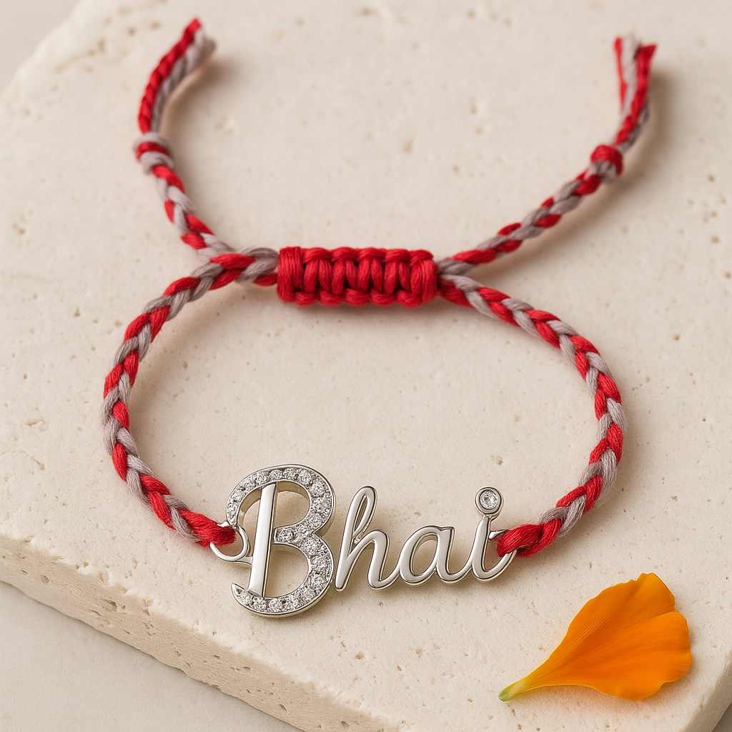 Bhai Diamond Rakhi-Anushka Jain Jewellery