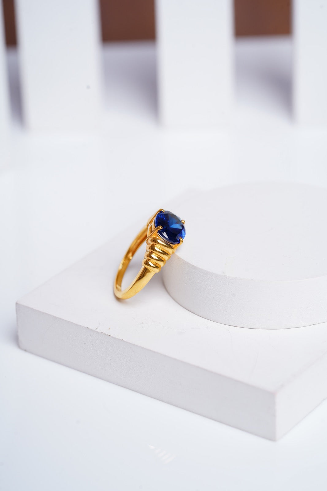 Blue Bold Ring-Rings-Anushka Jain Jewellery