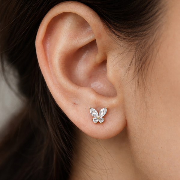 Butterfly Diamond Studs-Anushka Jain Jewellery